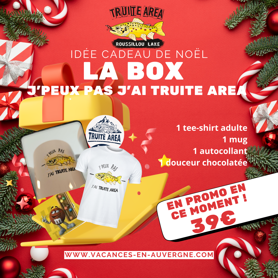 cadeau de noêl avec Truite Area pour une box de Noël à glisser sous le sapin des pêcheurs